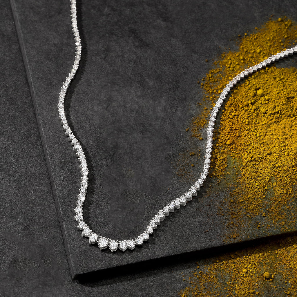 3.00 ct. t.w. Diamond Tennis Necklace in Sterling Silver U786052
