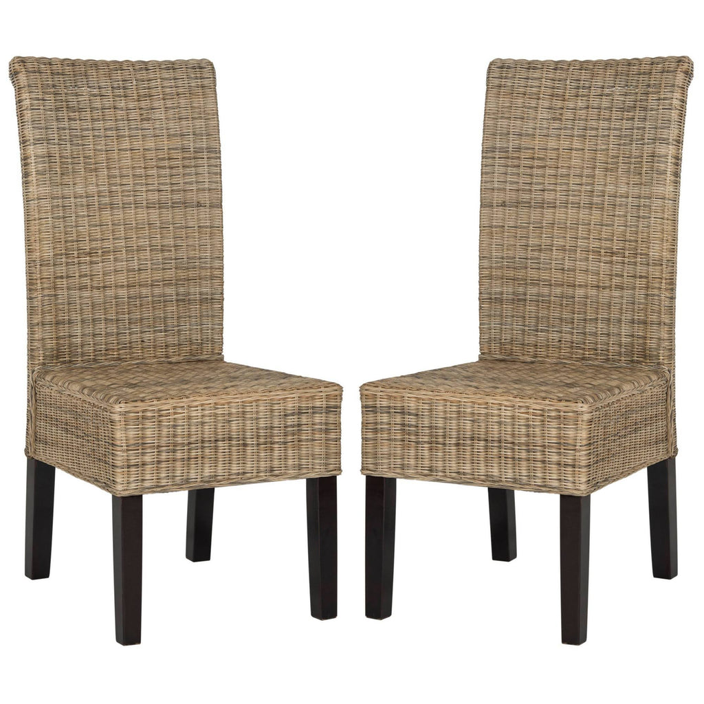 Set of 2 Wicker Dining Chair Natural G8922