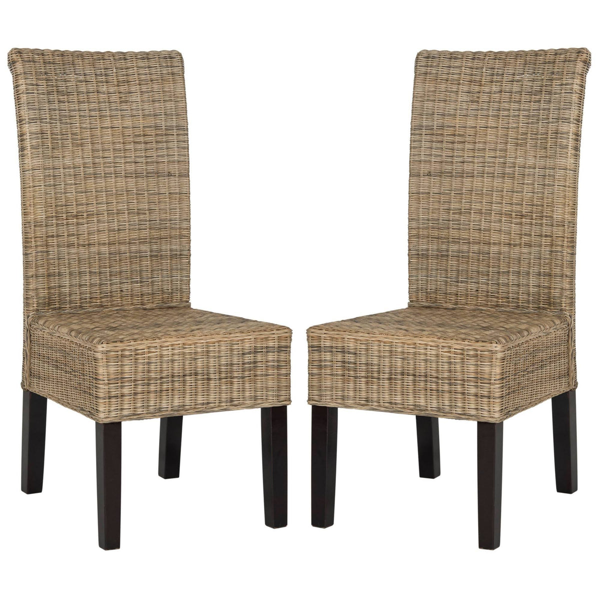 Set of 2 Wicker Dining Chair Natural G8922