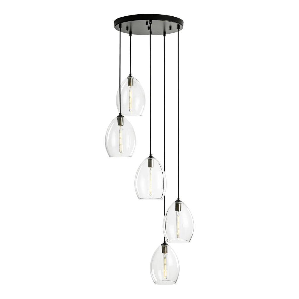 5-Light Glass Shade Pendant I980