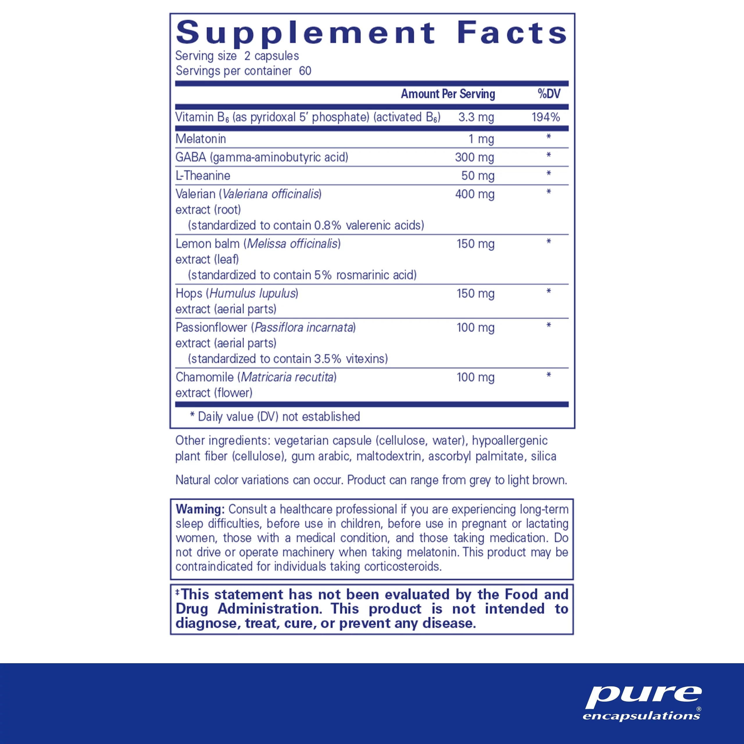 120 Capsules Sleep Support Supplement V997870
