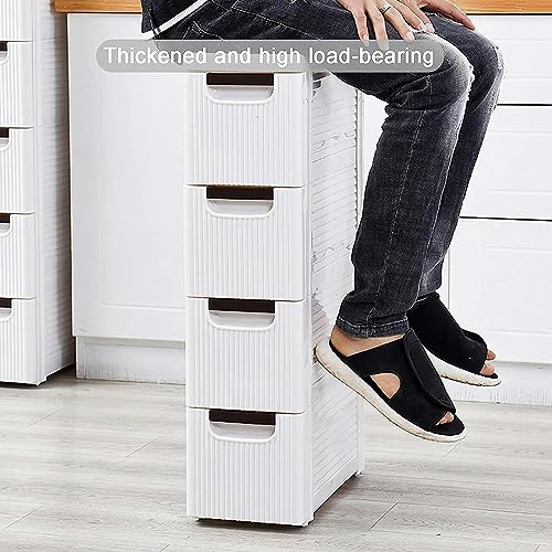 Thin Floor Cabinet with Drawer and Storage Shelf O880339