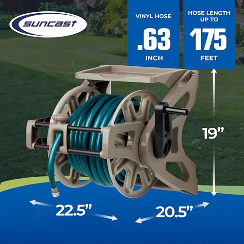 Heavy Duty Wall Mount Water Hose Winder with Hand Crank W62045
