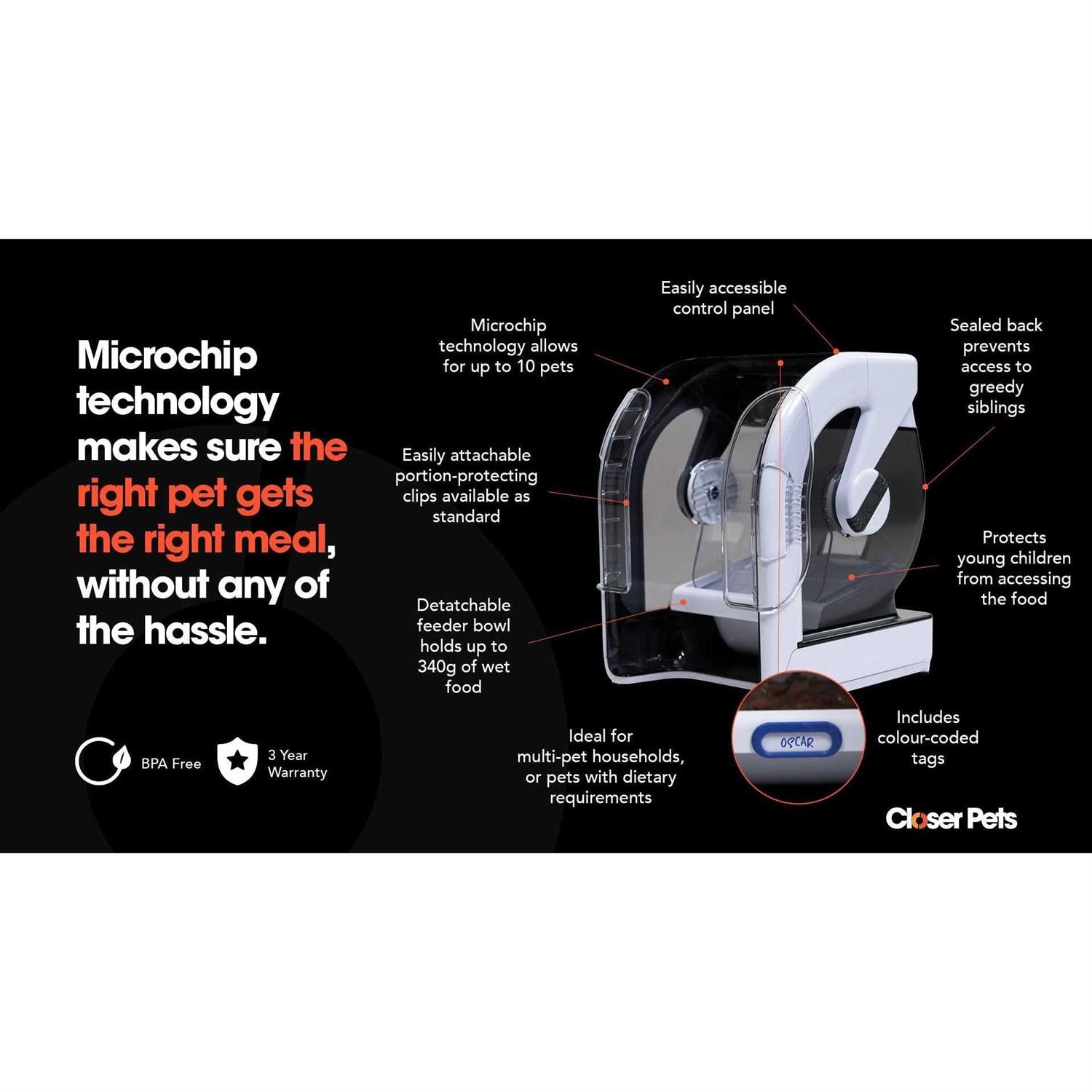 Automatic Microchip Pet Feeder I44000