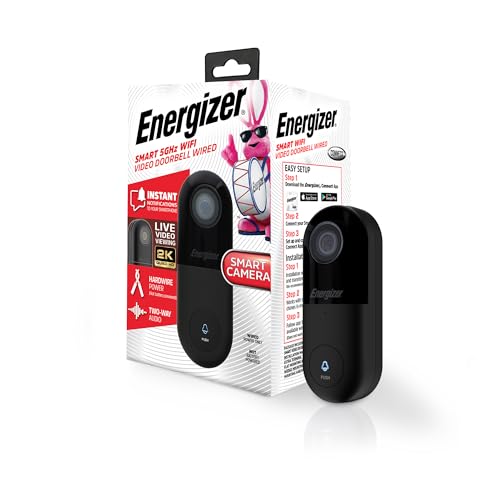 Wired 2K Video Doorbell Security Camera with Night Vision A459972
