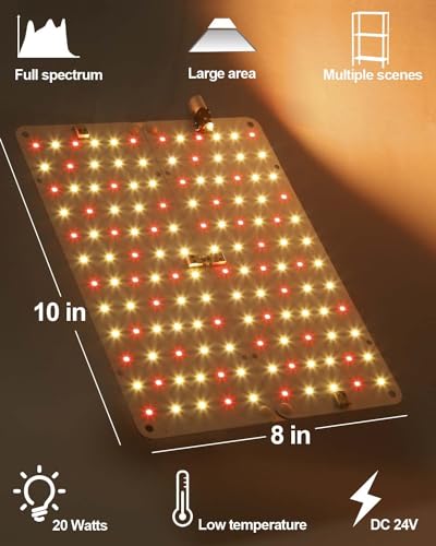 2Pcs 20W Full Spectrum LED Plant Grow Light W67053
