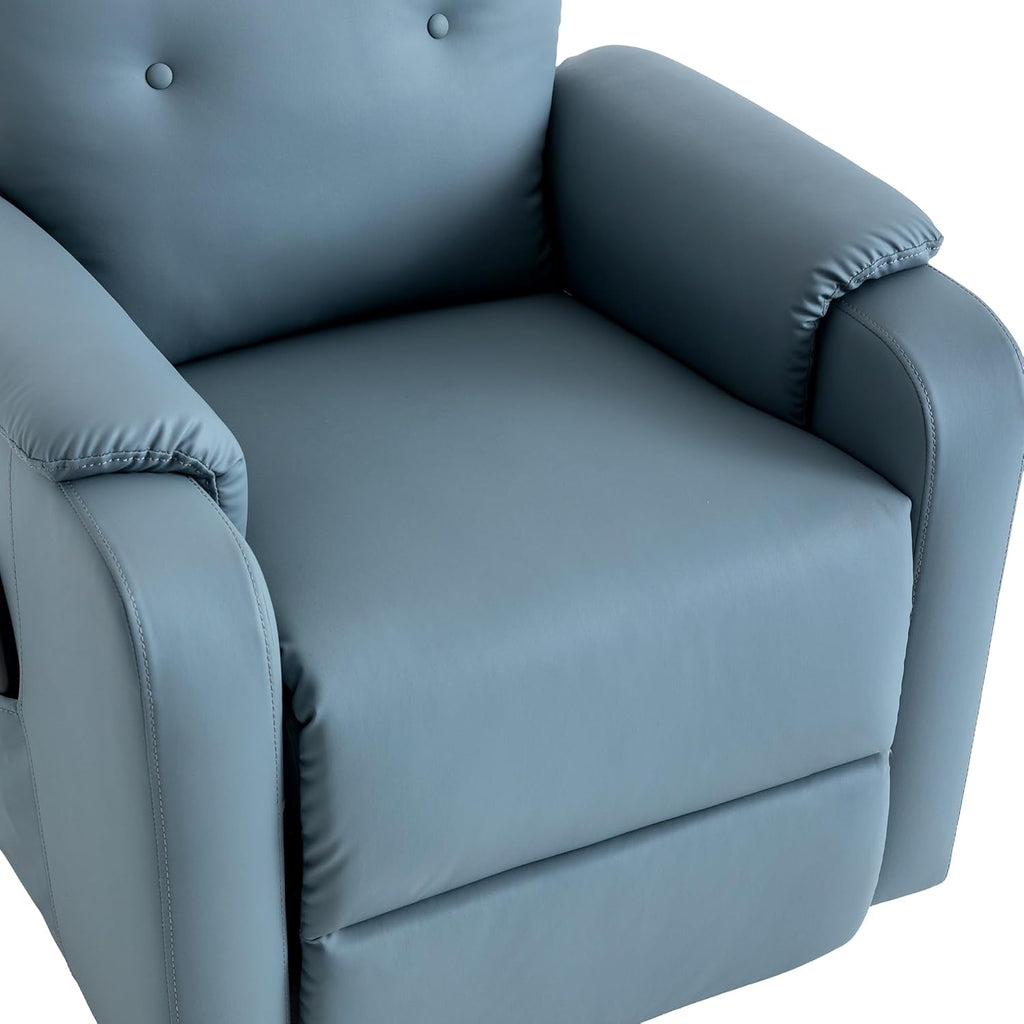 Power Lift Recliner Chair with Adjustable Heated Massage, Blue X691239