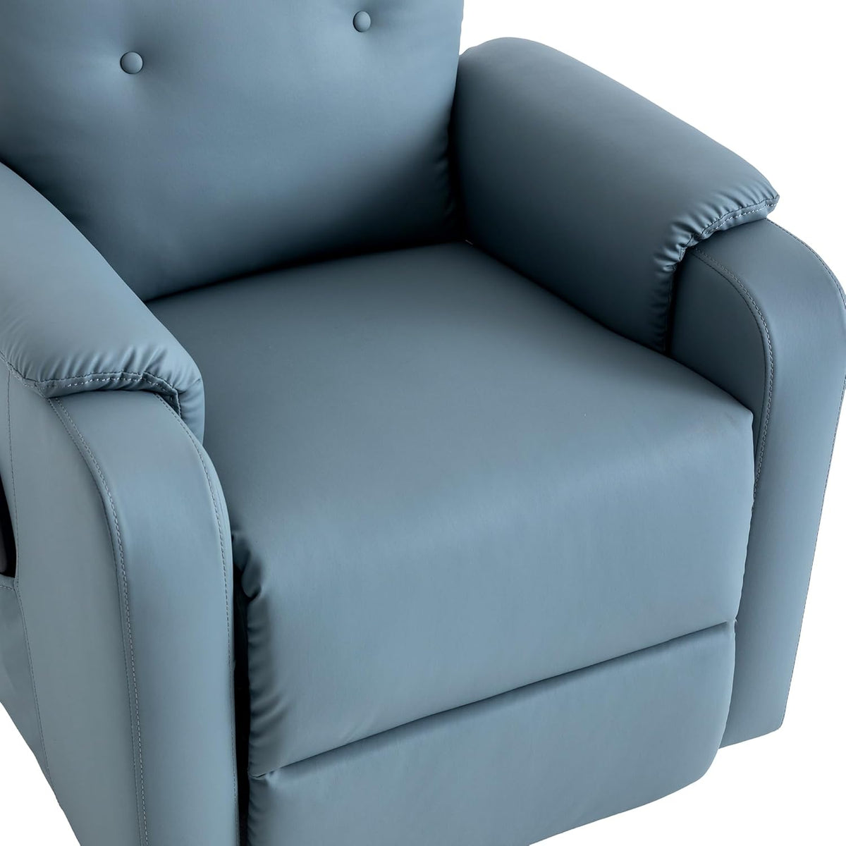 Power Lift Recliner Chair with Adjustable Heated Massage, Blue X691239
