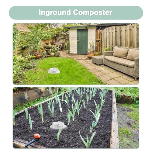 White 2 Gallons In-Ground Worm Compost Bin J903