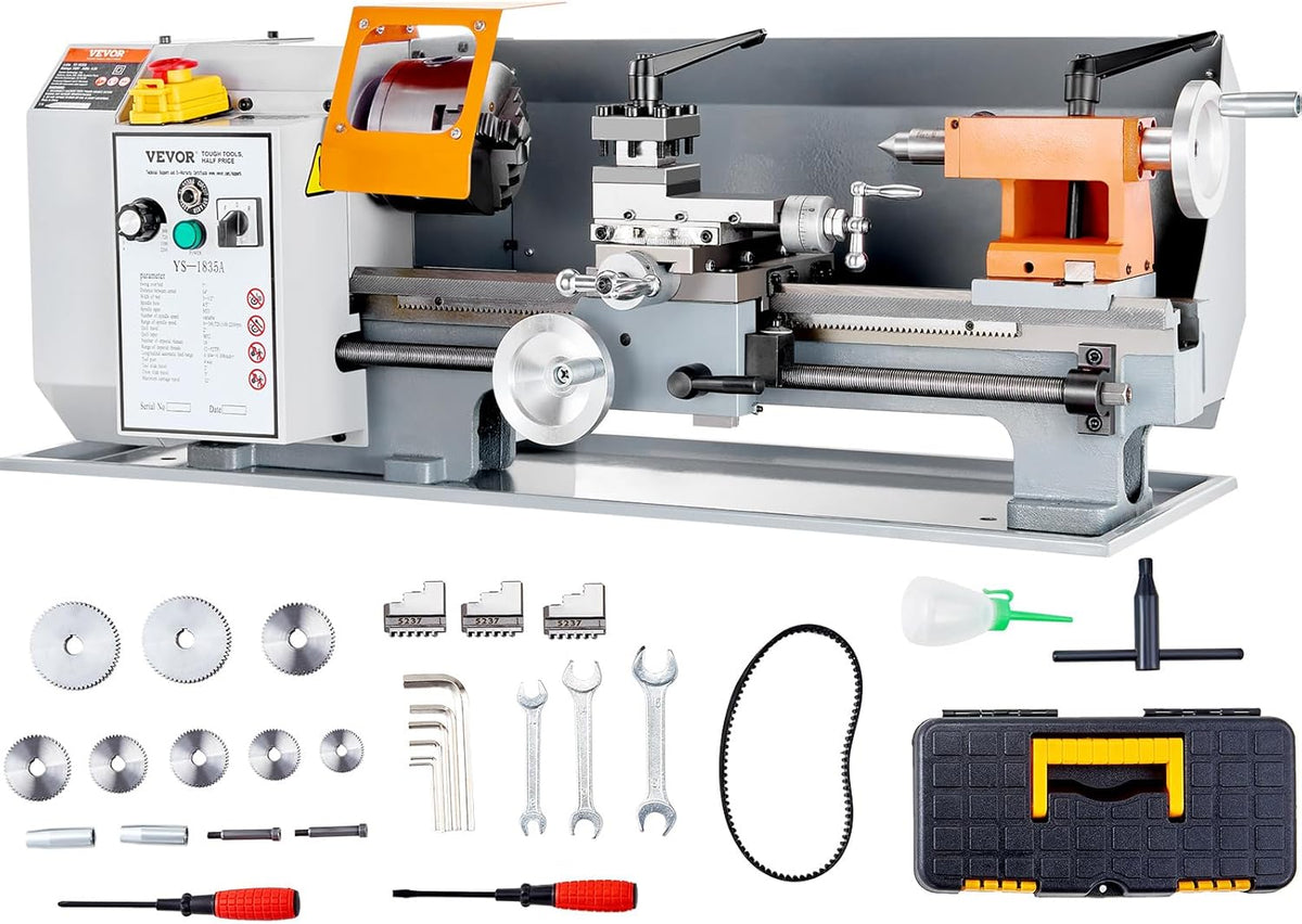 7'' x 13.78'' Metal Lathe with Tool Box G848539