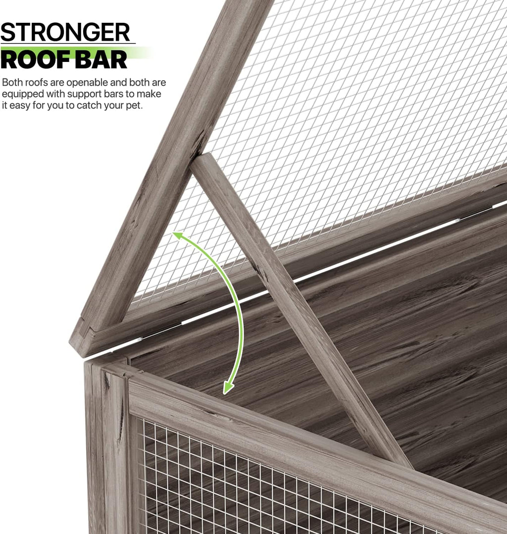 Grey Wooden Reptile Cage N5327