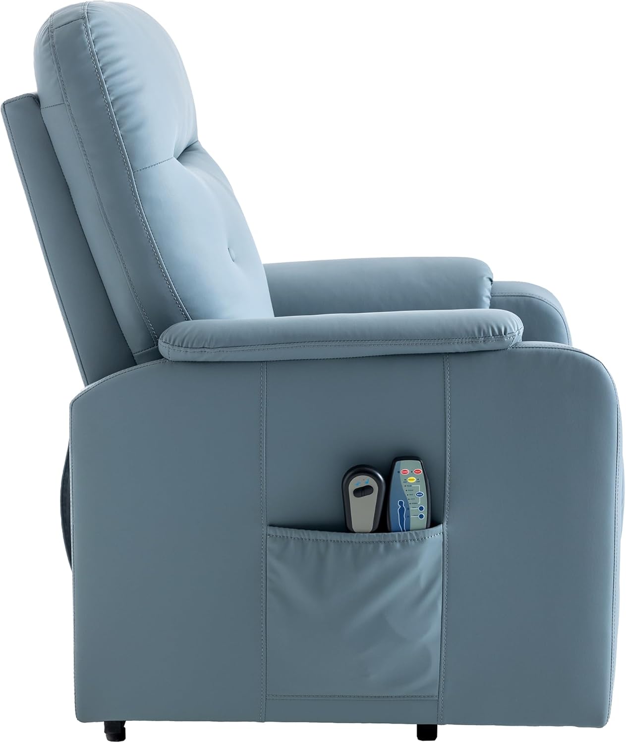 Power Lift Recliner Chair with Adjustable Heated Massage, Blue X691239