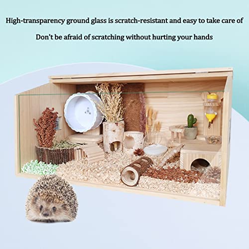 Wooden Hamster Cage Reptile Terrarium Small Animals House Habitat Hutch W2908