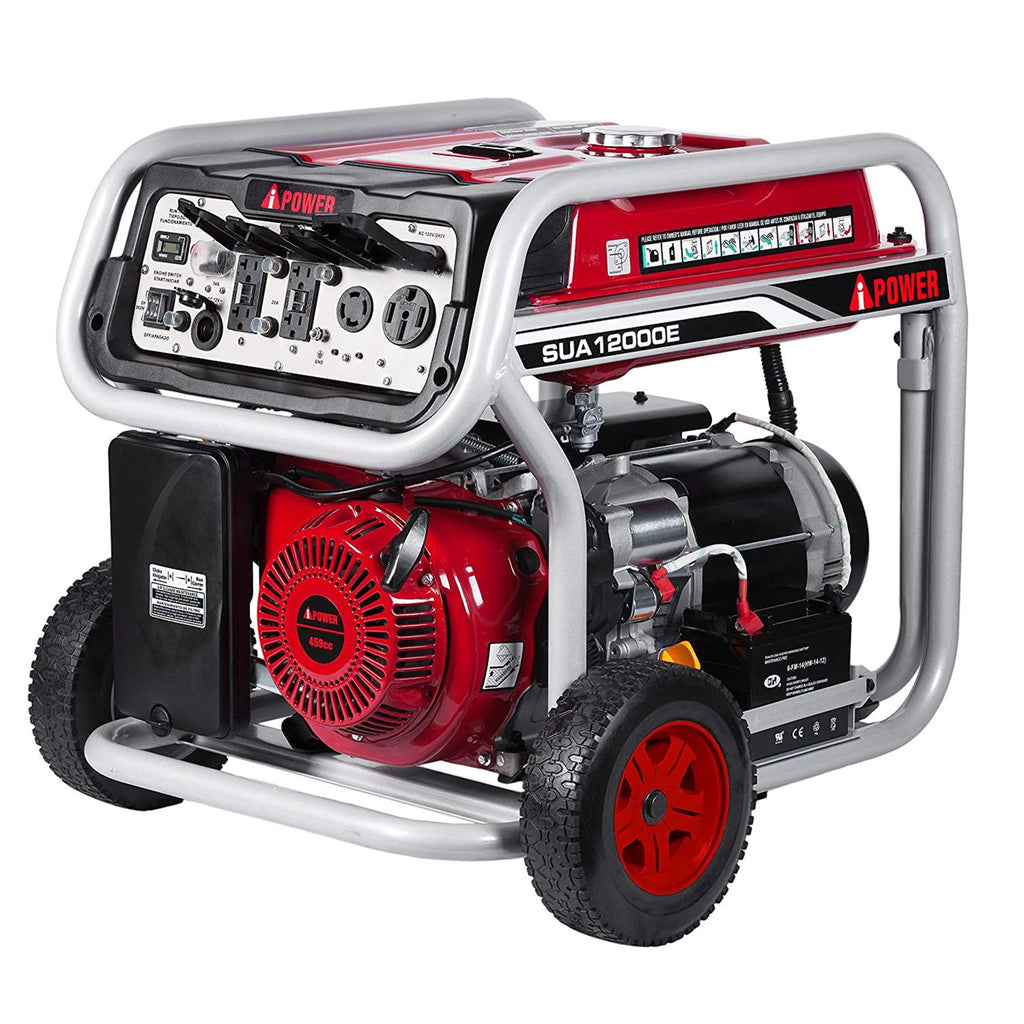 12000 Watt Portable Gas Powered Generator with Electric Start & Wheel Kit H631