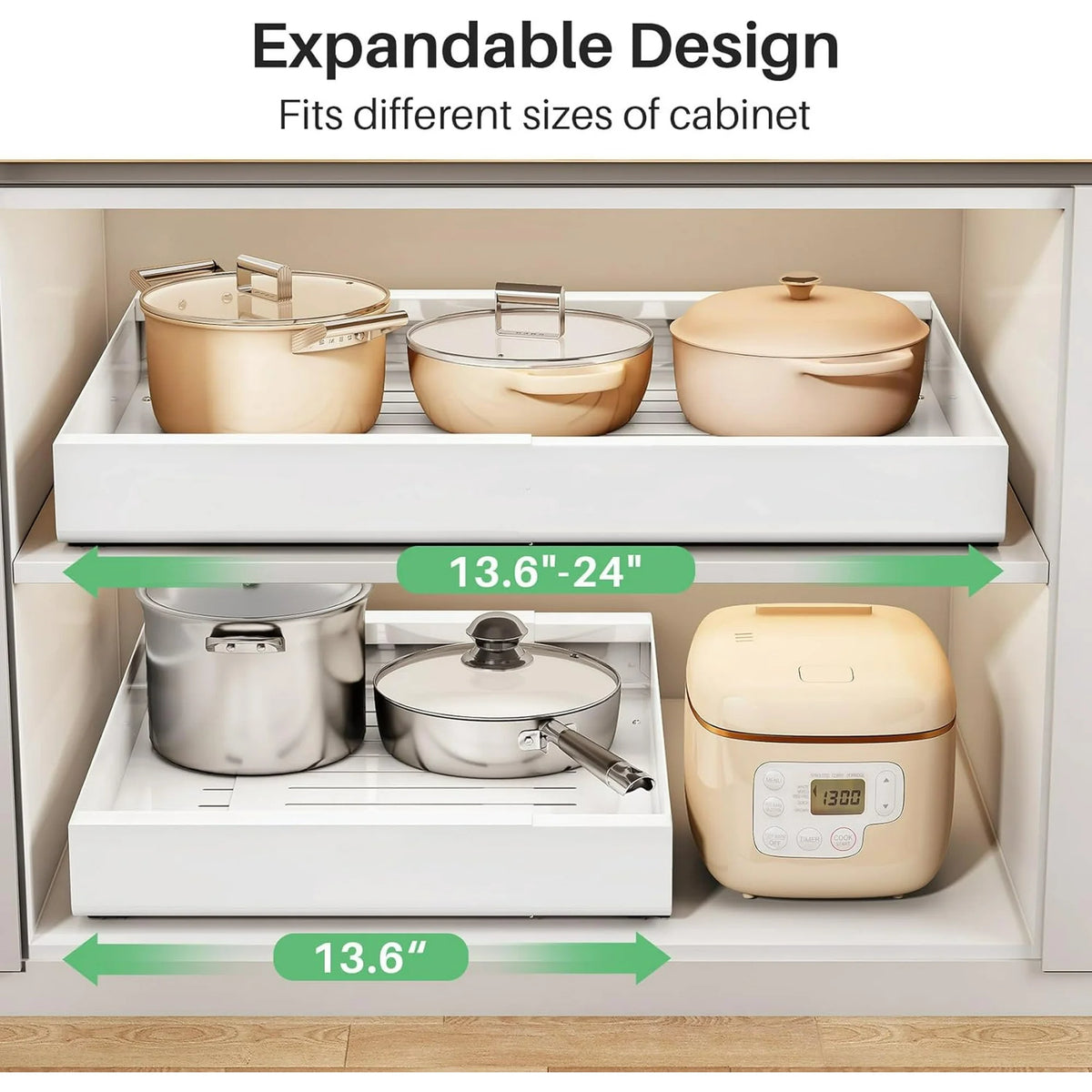 Expandable Heavy Duty Pull out Cabinet Organizer X729270