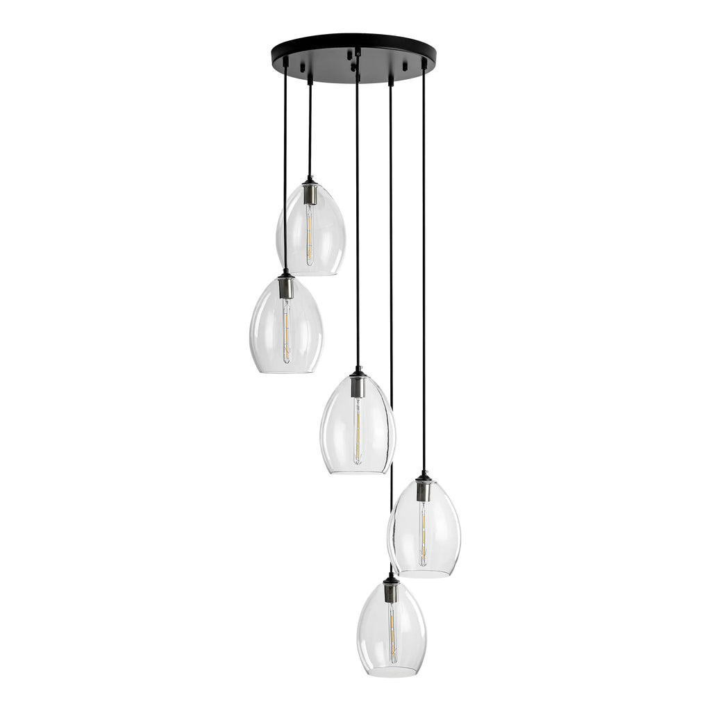5-Light Glass Shade Pendant I980
