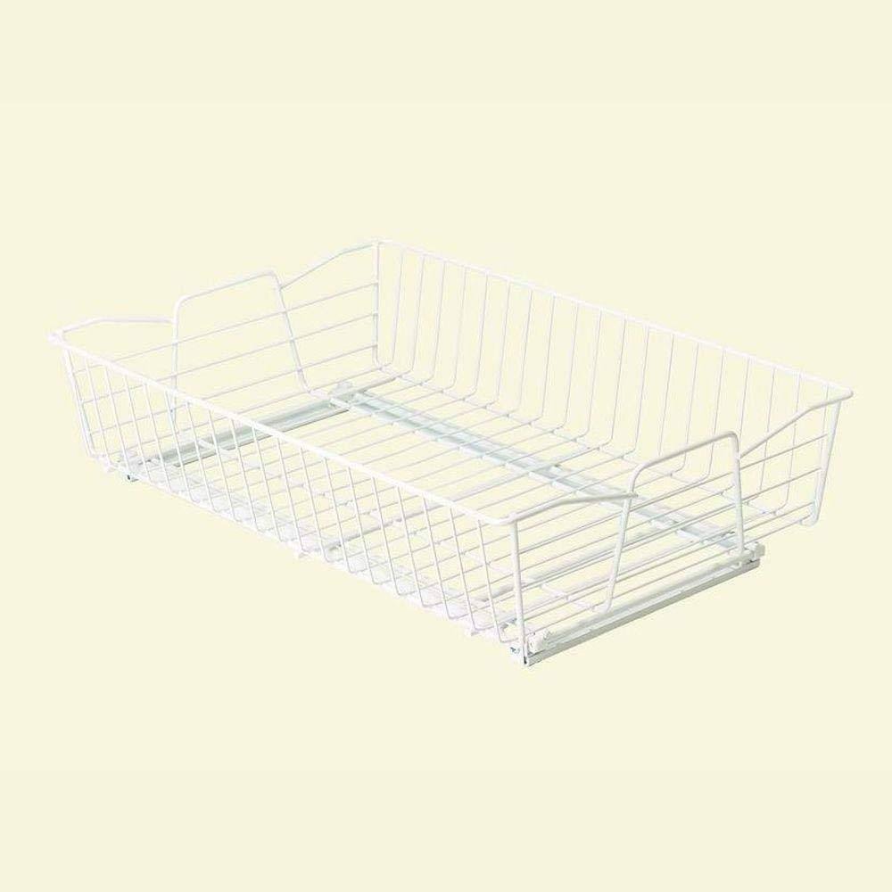 White 14-inch Wide Cabinet Organizer B6009