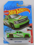 Green DieCast Hot Wheels Chevy Silverado V8315