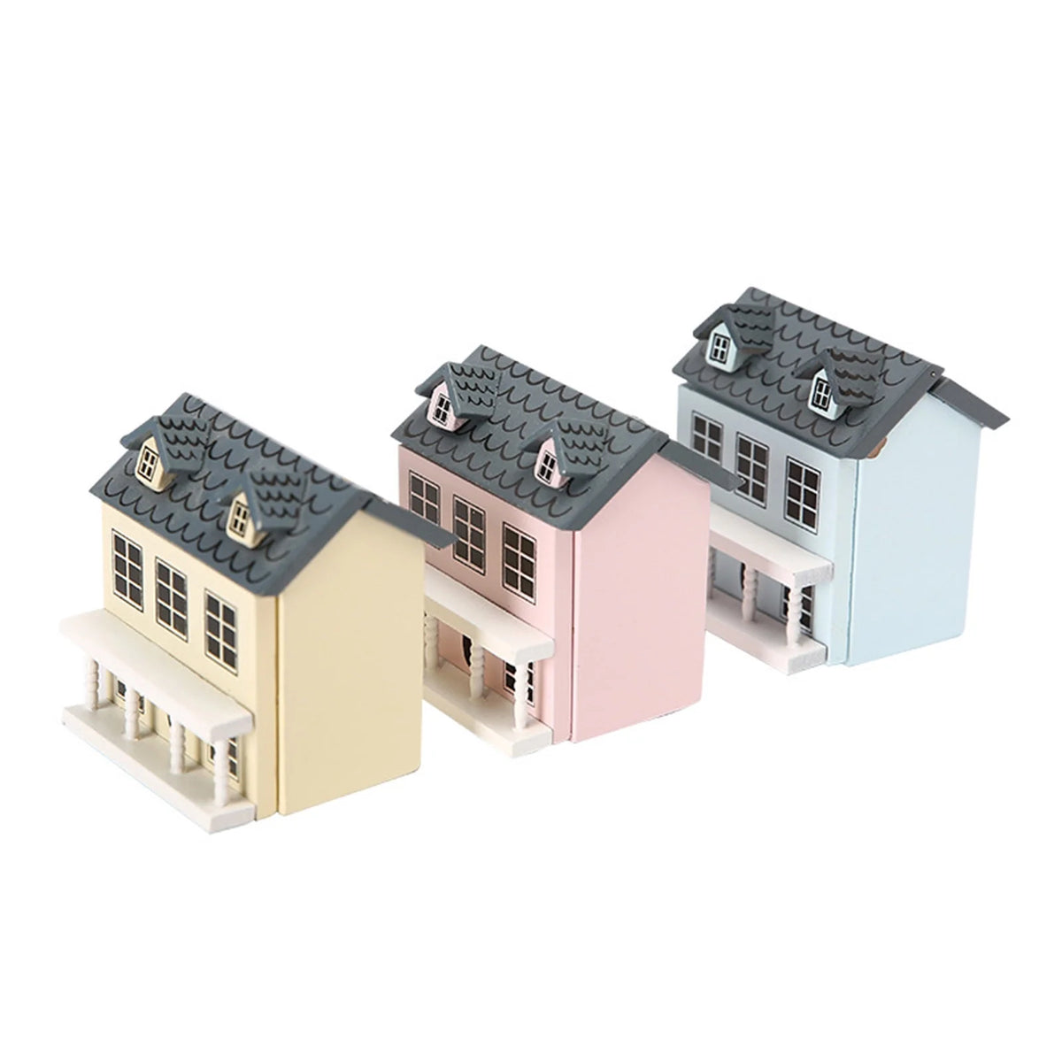 Miniature Villa Dollhouse with Kitchen Furniture Toy P31401