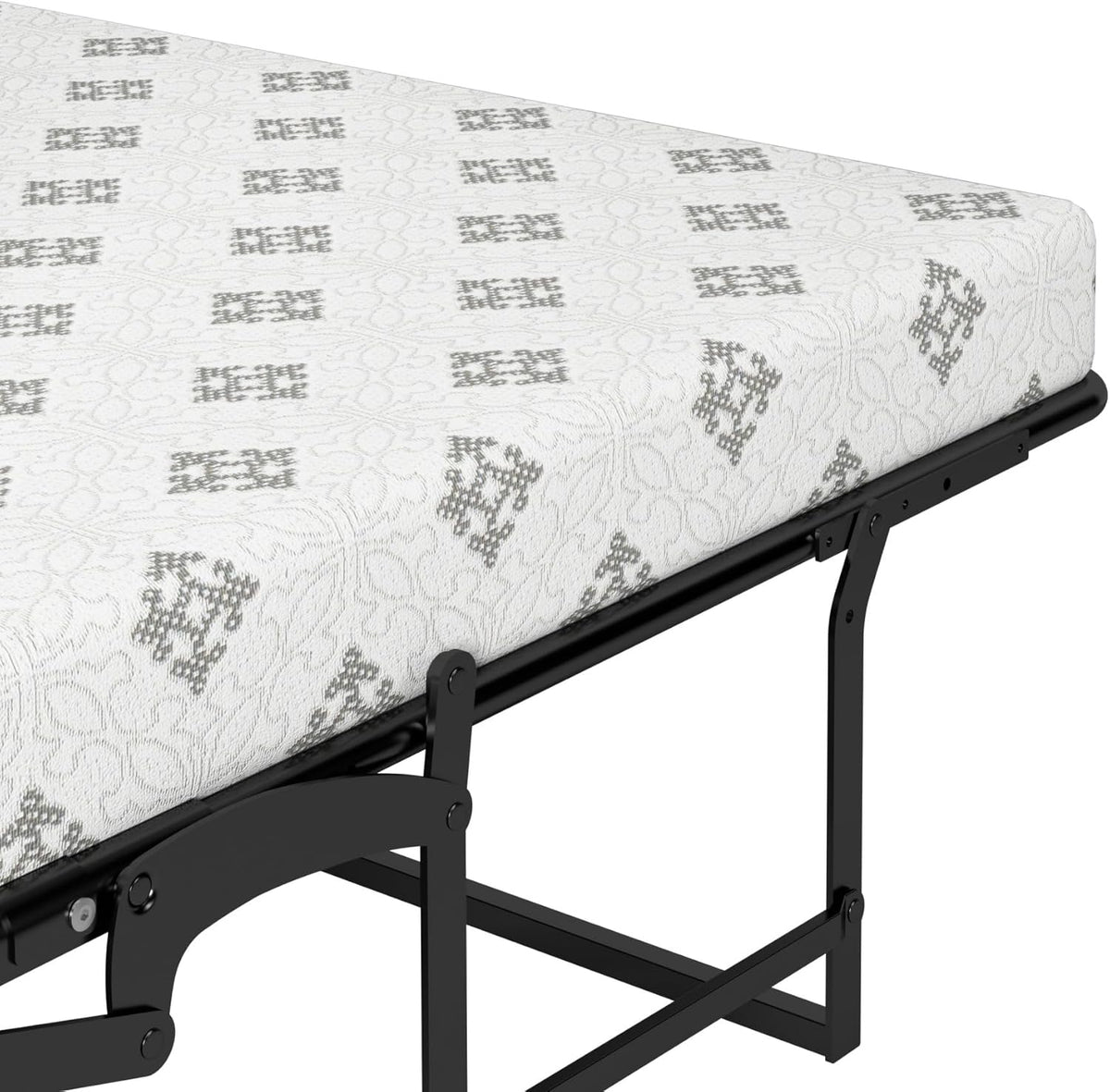White Full Murphy Cabinet Bed with Mattress A487905