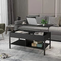 Brown Lift Top Coffee Table with Hidden Compartment K45310