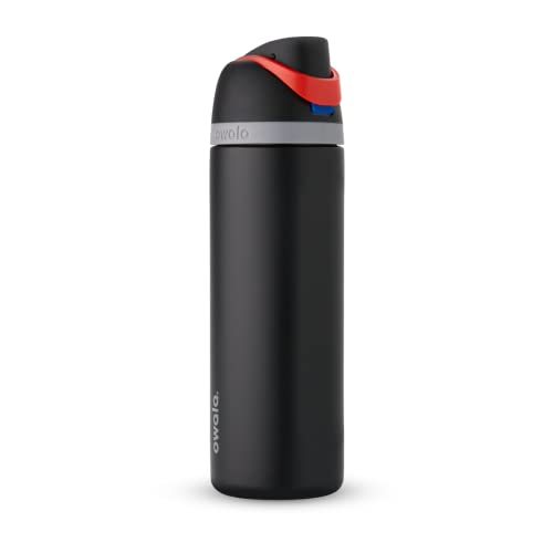24 oz Insulated Stainless Steel Water Bottle with Straw E70257