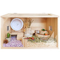 Wooden Hamster Cage Reptile Terrarium Small Animals House Habitat Hutch W2908