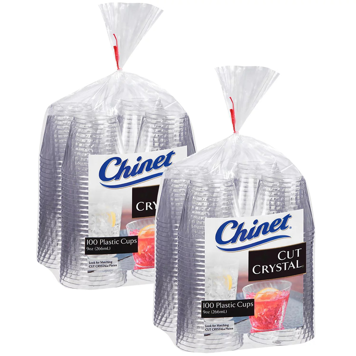 100 Count 9 oz Clear Cups Q1294