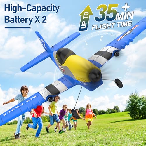 3 Channel RC Airplane 2.4GHz with 2 Batteries 6-axis Gyro Stabilizer X173