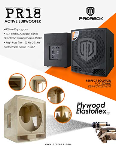 18 inch Active Powered PA DJ Subwoofer Y54070