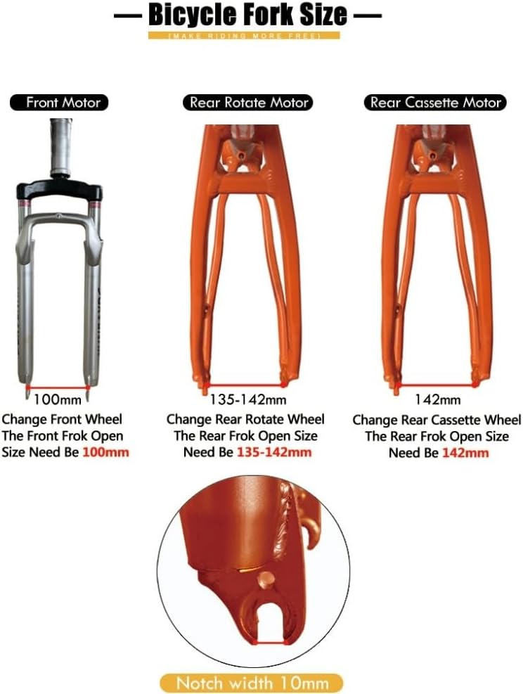 36v 250w Brushless Gearless Rear Hub Motor Electric Bike Kit B469015