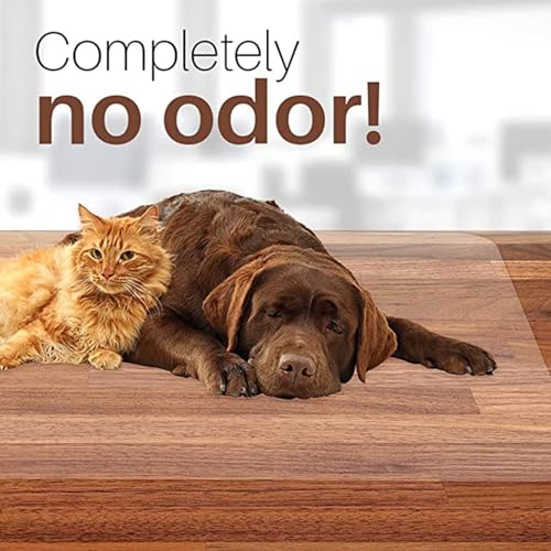 Clear Vinyl Plastic Floor Runner, 1.5mm Thick Non-Skid Waterproof Transparent Carpet Protector Mat (80x180cm) N5506
