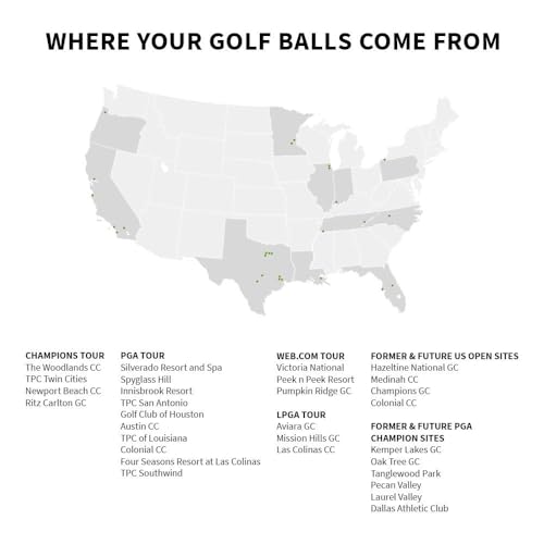 Recycled Used ERC Golf Balls, Near Mint Condition G5303