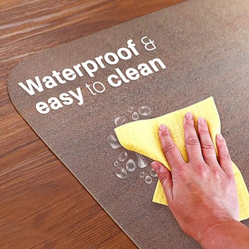 Clear Vinyl Plastic Floor Runner, 1.5mm Thick Non-Skid Waterproof Transparent Carpet Protector Mat (80x180cm) N5506