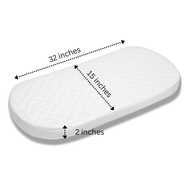 Bassinet Cradle Mattress Pad Oval 13X31 O8566
