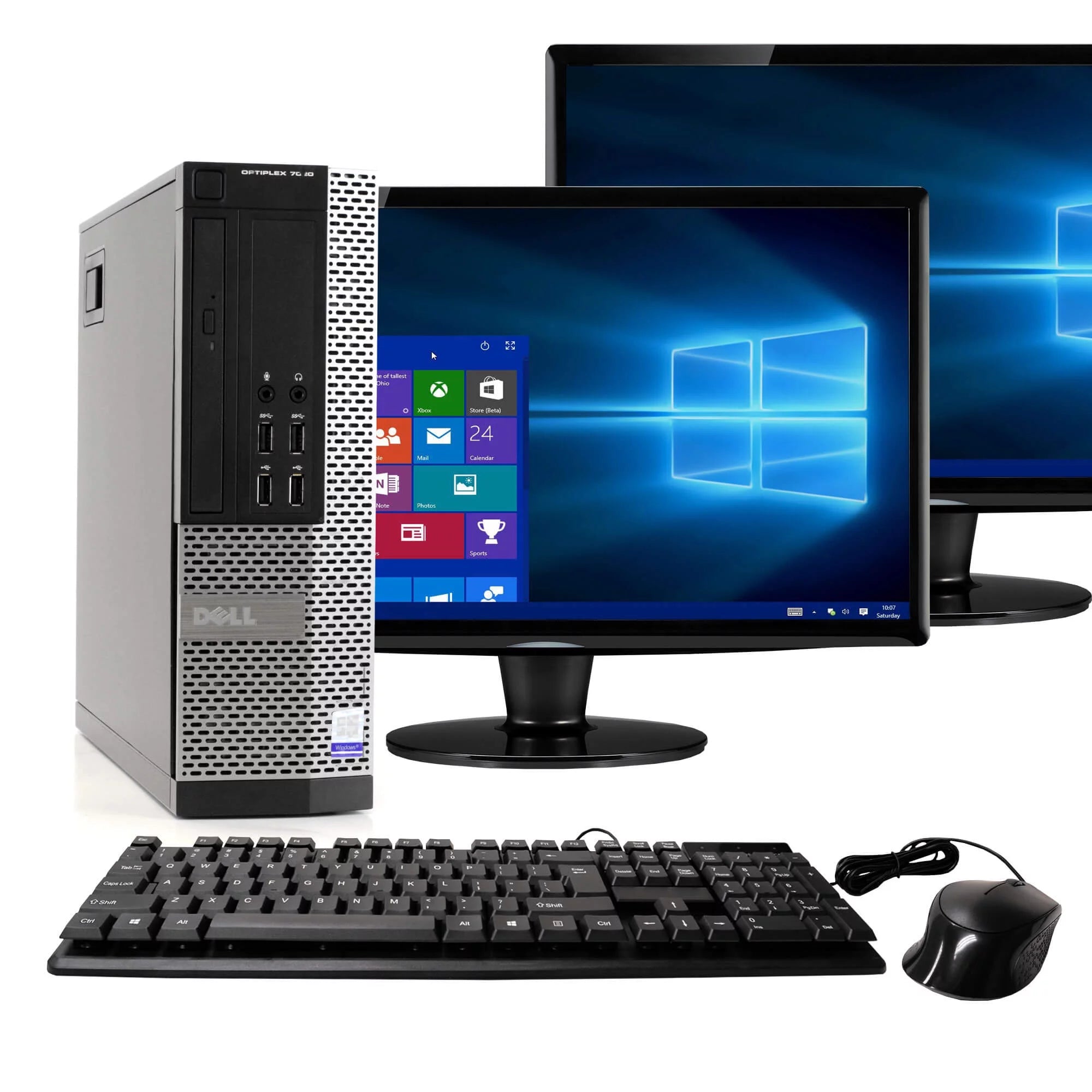 Black Desktop Computer Intel Core i5 16GB RAM 2TB HD DVD-ROM Windows 10 Home 64Bit C748
