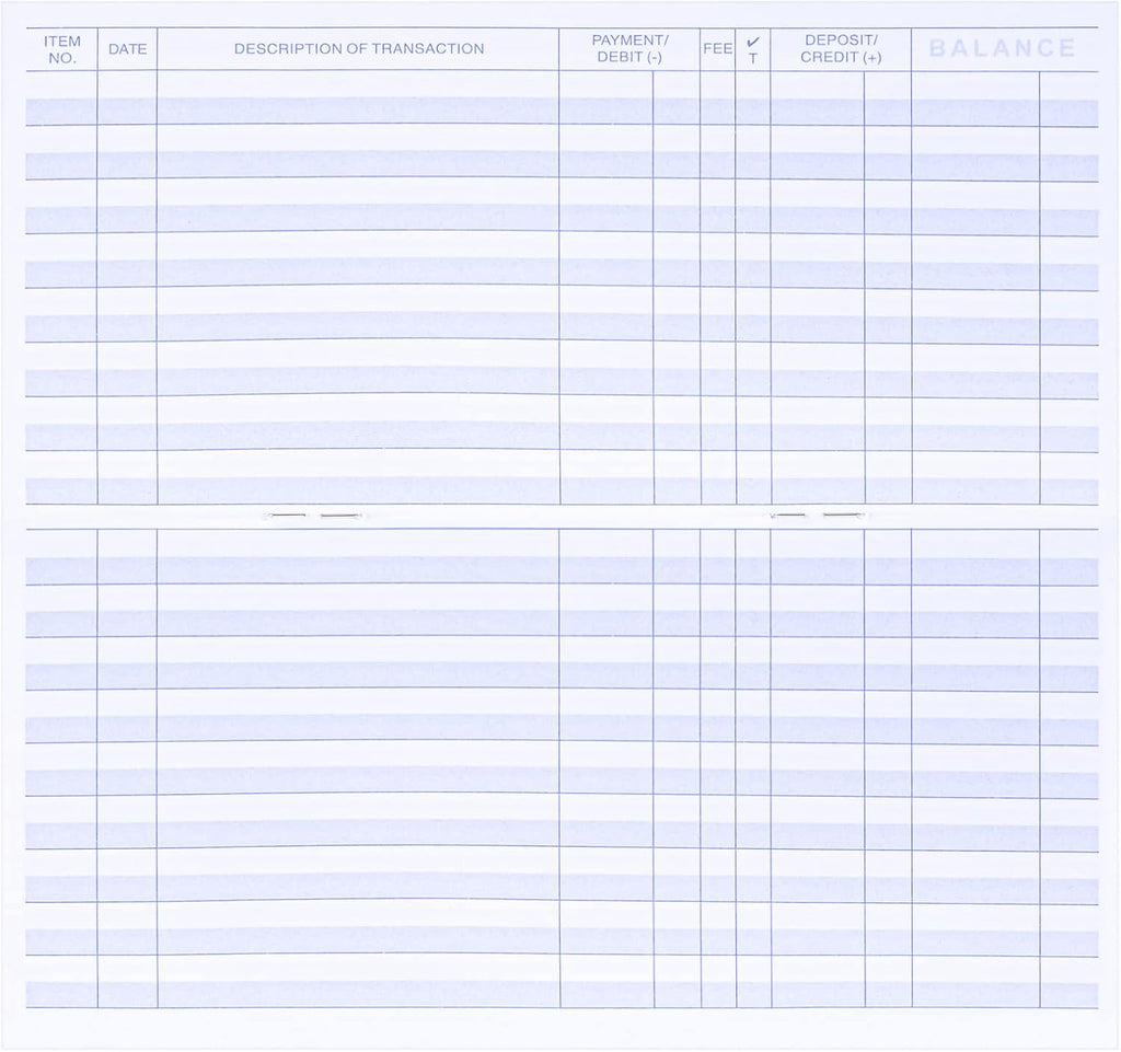 6PCS Checkbook Register K37088