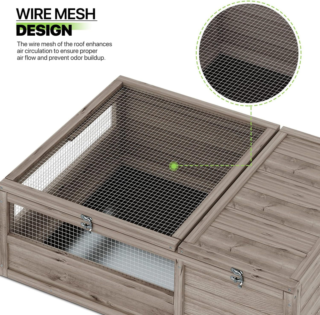 Grey Wooden Reptile Cage N5327