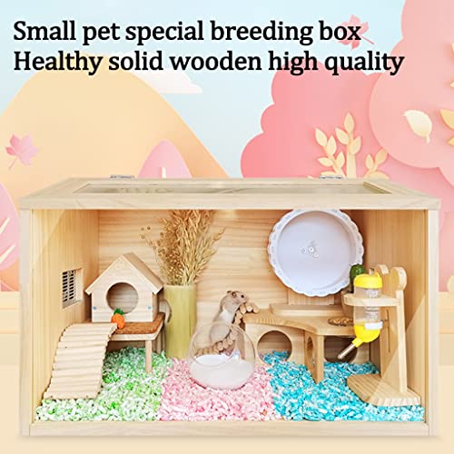 Wooden Hamster Cage Reptile Terrarium Small Animals House Habitat Hutch W2908