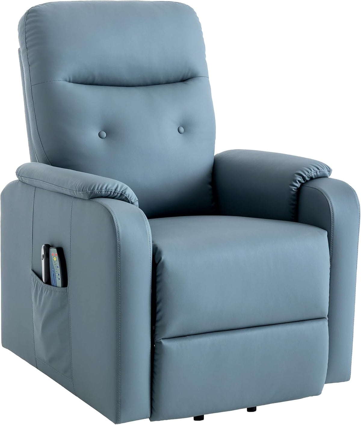 Power Lift Recliner Chair with Adjustable Heated Massage, Blue X691239