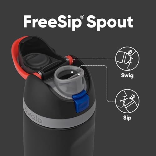24 oz Insulated Stainless Steel Water Bottle with Straw E70257