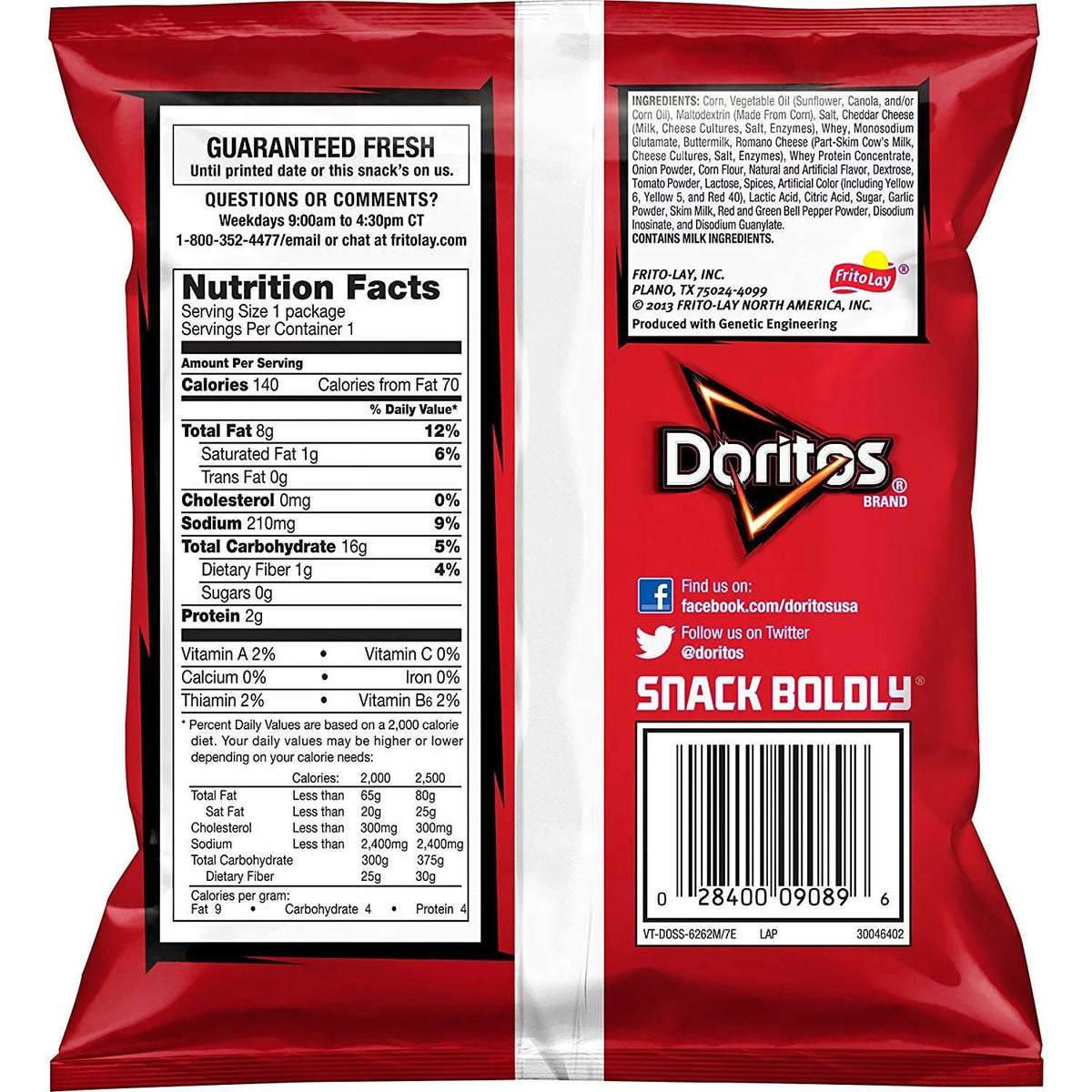 40 Count 1 oz Nacho Cheese Flavored Tortilla Chips S75039