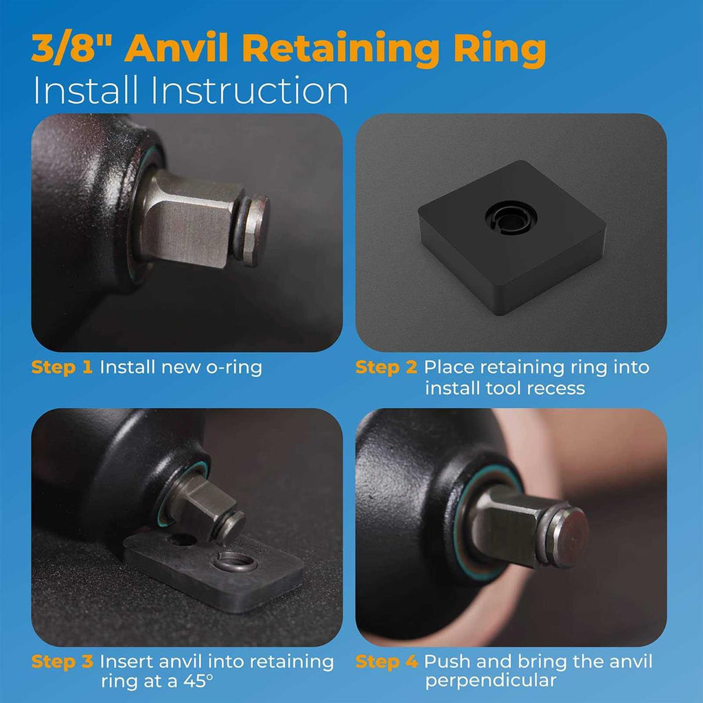3/8 Impact Retaining Ring Friction Ring Clip With O-Ring G337338