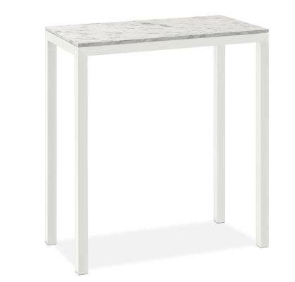 White Venatino Marble Top Parsons Bar Table T61527