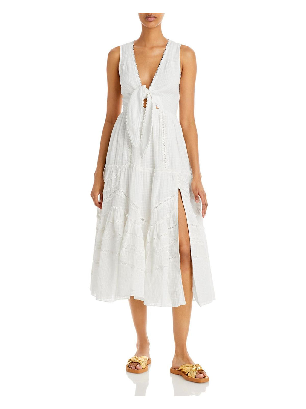 Cotton Tiered Midi Dress S378