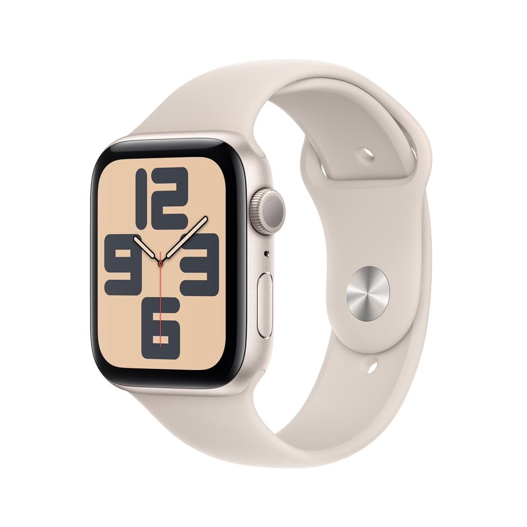 Starlight Aluminum Case Apple Watch SE GPS 44mm with Starlight Sport Band W56207