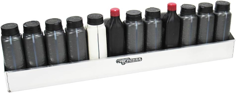 12 Quart Aluminum Oil Rack Holder Wall Hanger Shelf, Silver, Pack of 2 K310312