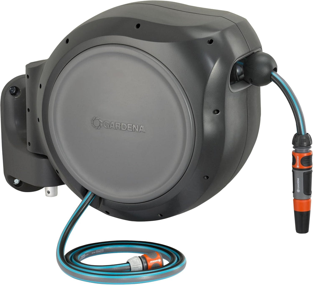 100 Foot Wall Mounted Retractable Reel with Hose Guide M26243