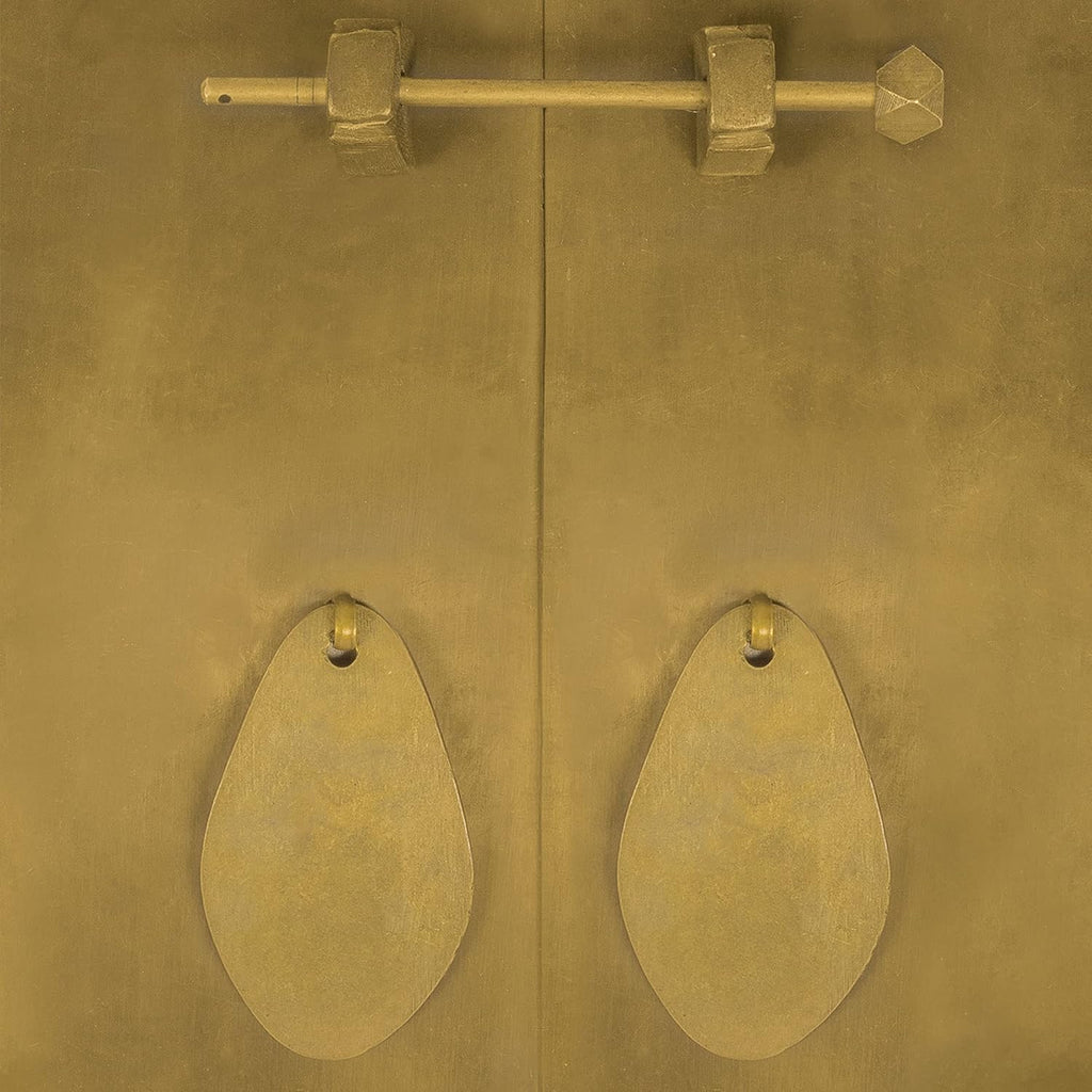 Fat Brass Cabinet Face Plate Backplate Hardware Set Pack of 2 B208