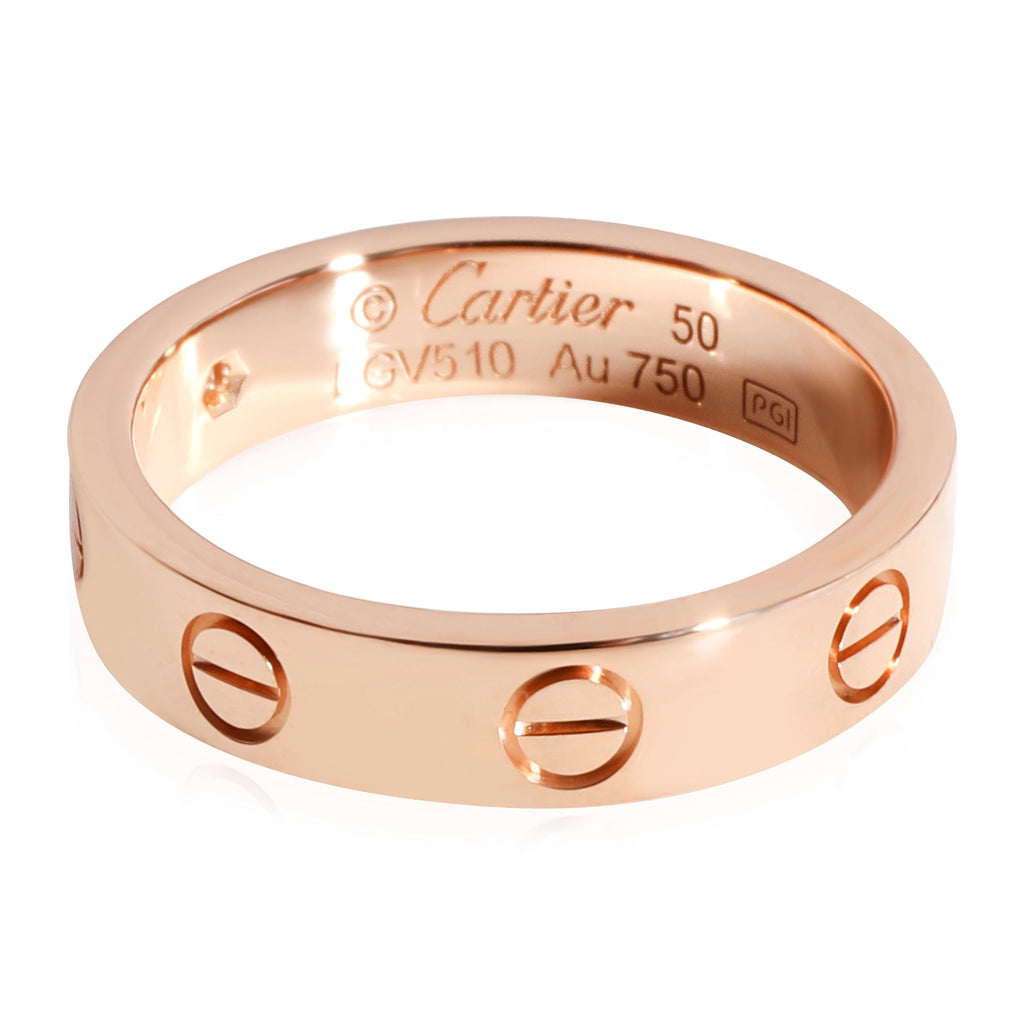 18k Rose Gold Wedding Band with 1 Diamond Z570